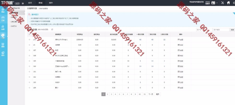 **单商城分销源码是可运营的,已亲测,Thinkphp5开发的**分销