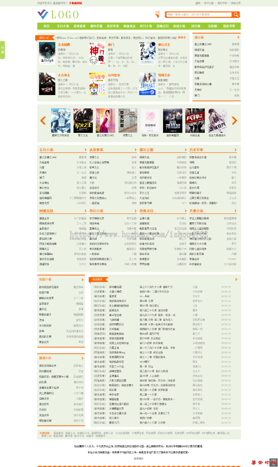 杰奇1.7小说模板源码pc+WAP手机版(整套安装)