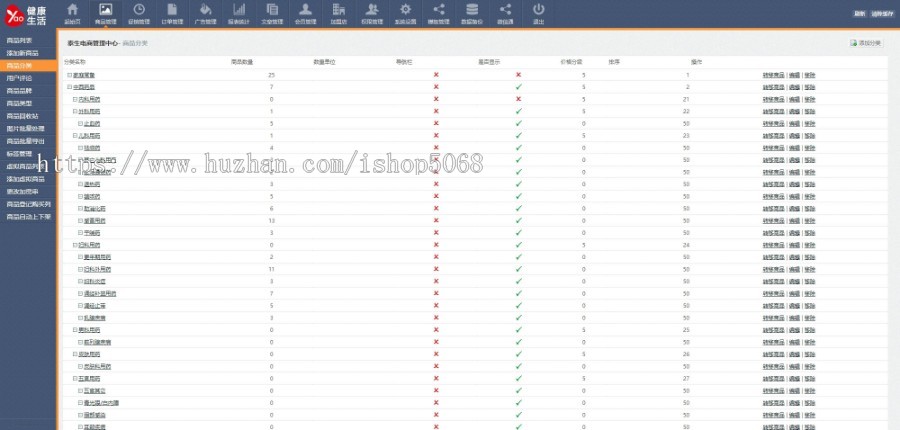 php健康生活网上药店商城系统源码ECShop二开泰生医药房药品商家电商平台模板带手机wap