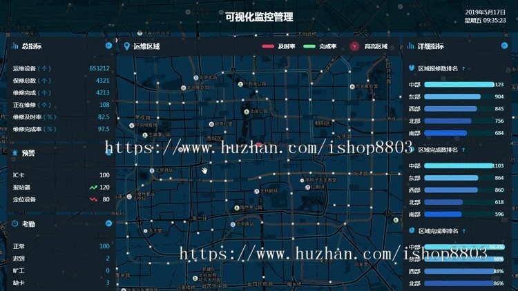 【30套前端+80款PSD】大数据可视化大屏模板h5前端源码html素材echarts图表报表UI