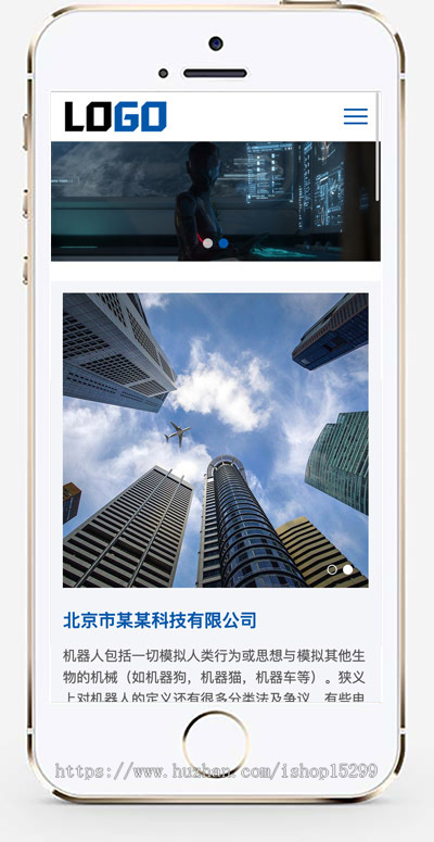 推荐 (自适应手机端)智能机器人网站模板 AI人工智能网站源码