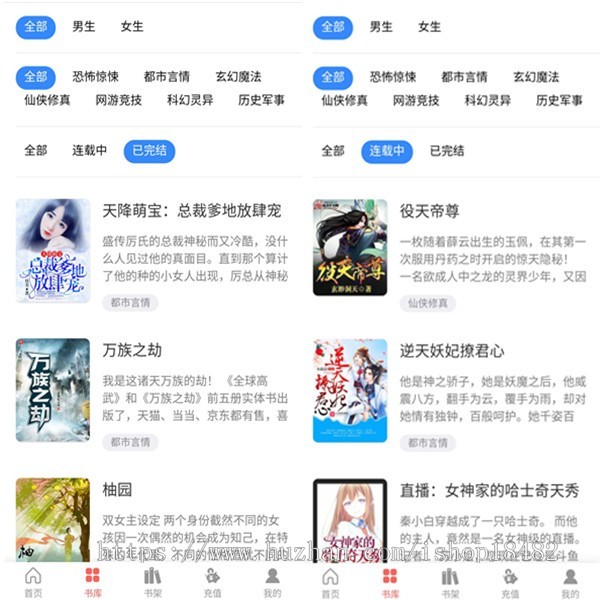 【全开源】小说 漫画 听书三合一源码 支持打赏小说章节扣费 可封装为app