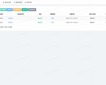 电商供应链ERP进销存仓库供应商商品供货资金订单财务报表管理系统