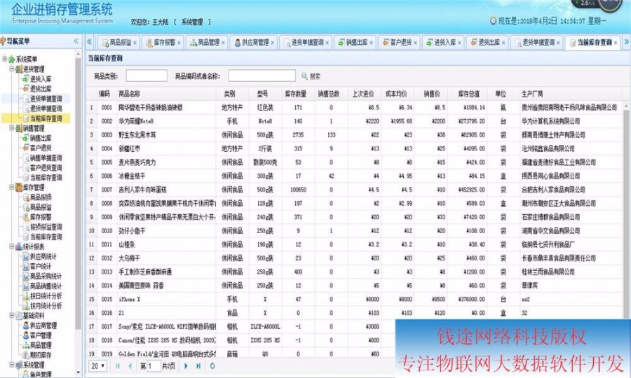 java springmvc 企业级进销存ERP系统源码 源代码程序