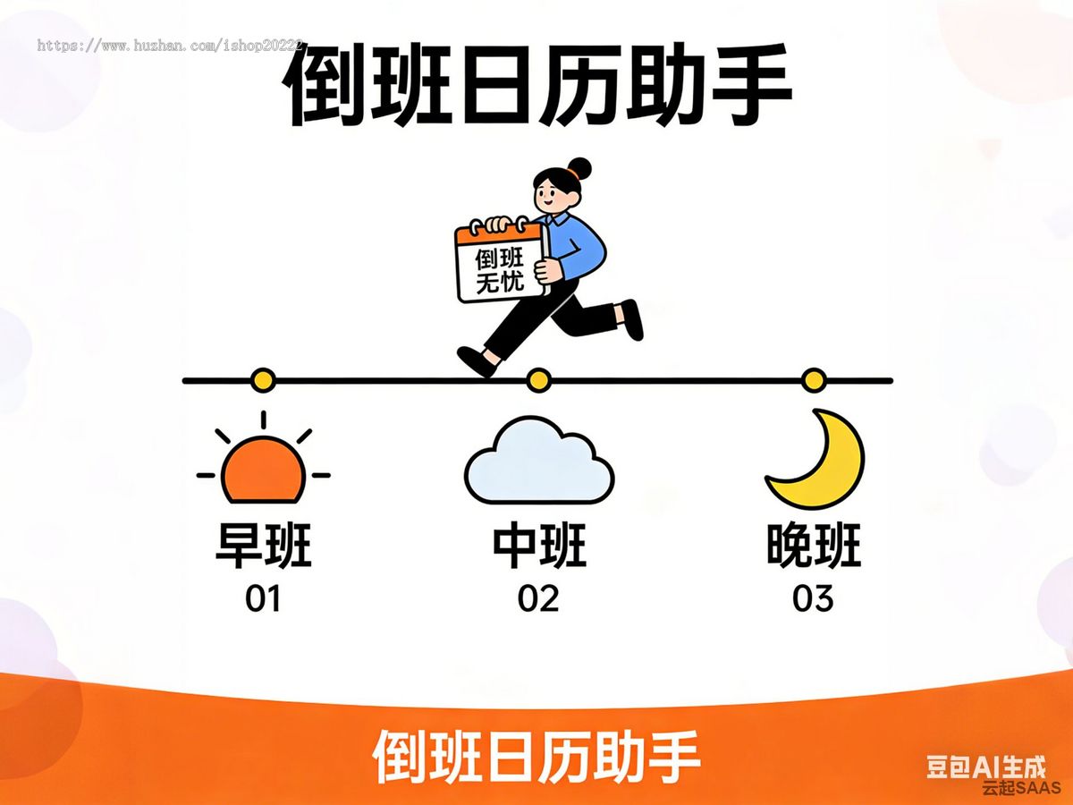 倒班日历助手抖音快手微信小程序看广告流量主开源