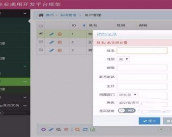 JAVA版快速开发框架源码 JAVA企业通用开发平台框架源码