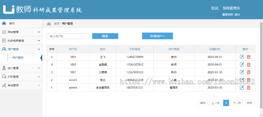 高校科研成果管理系统(源码+数据库+数据库文档+演示视频)