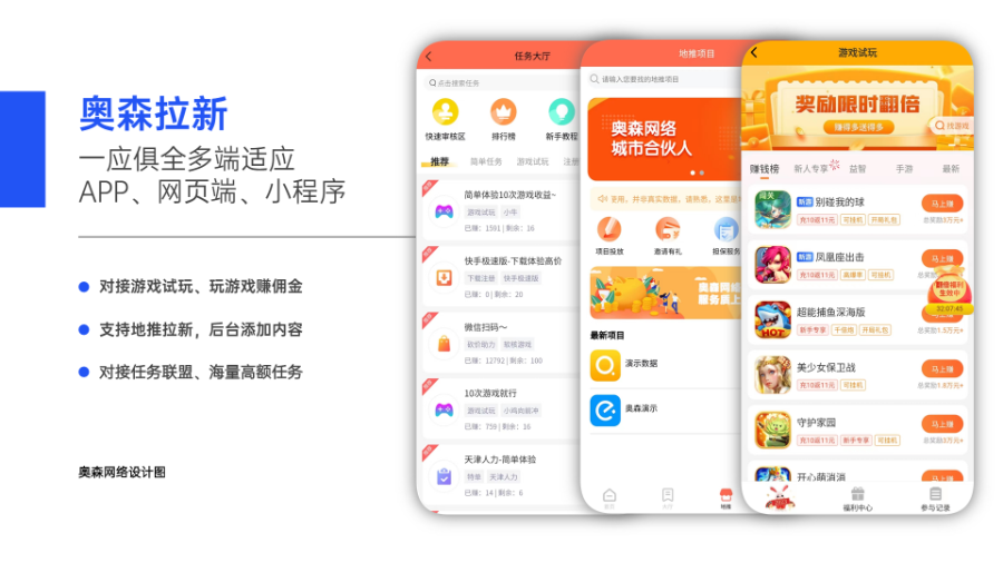 新款悬赏任务地推拉新充场游戏试玩源码众人帮威客兼职任务帮任务发布分销机制