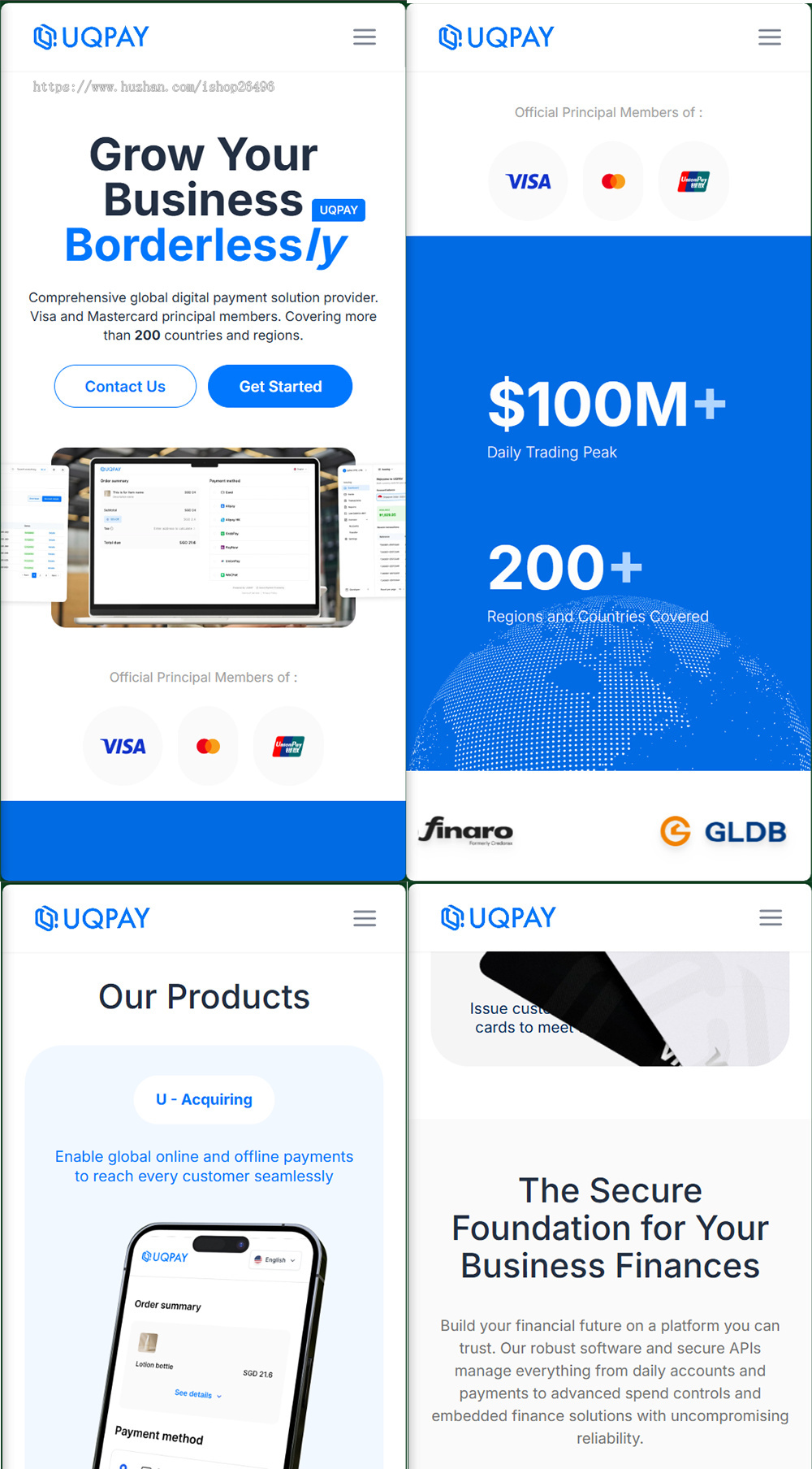 UQPAY/现代化支付网关/金融科技FinTech双语言网站源码