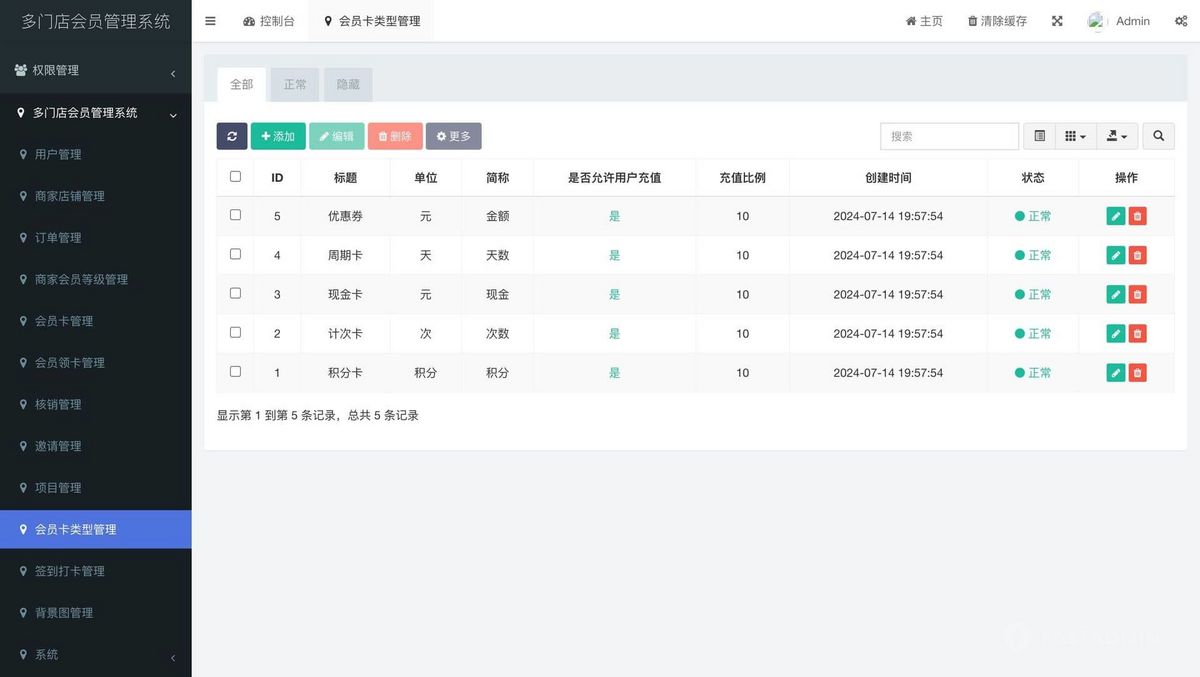 多门店会员管理系统多门店会员管理系统流量主商家提现跳转视频号签到打卡核销项目管理