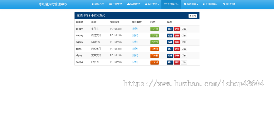 【运营版】去后门易支付平台中介第三方聚合支付接入管理系统