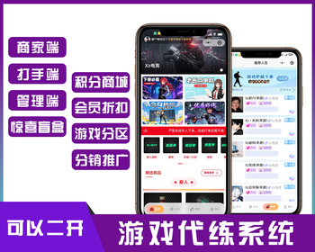 游戏代练系统源码，支持小程序公众号，三角州电竞护航游戏代练