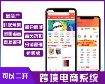 包安装多语言跨境电商外贸商城-b2b2c商户入驻外贸独立站,跨境电商整站商城系统