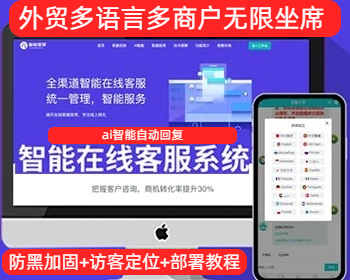 20国语言智能客服系统,在线客服系统源码,带智能机器人