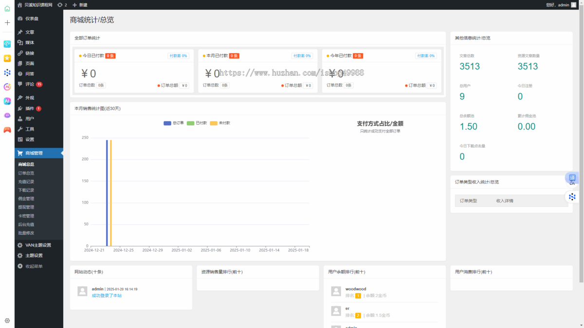 资源变现知识付费系统小程序流量主源码搭建独立后台卡密功能软件图文视频教育培训网课