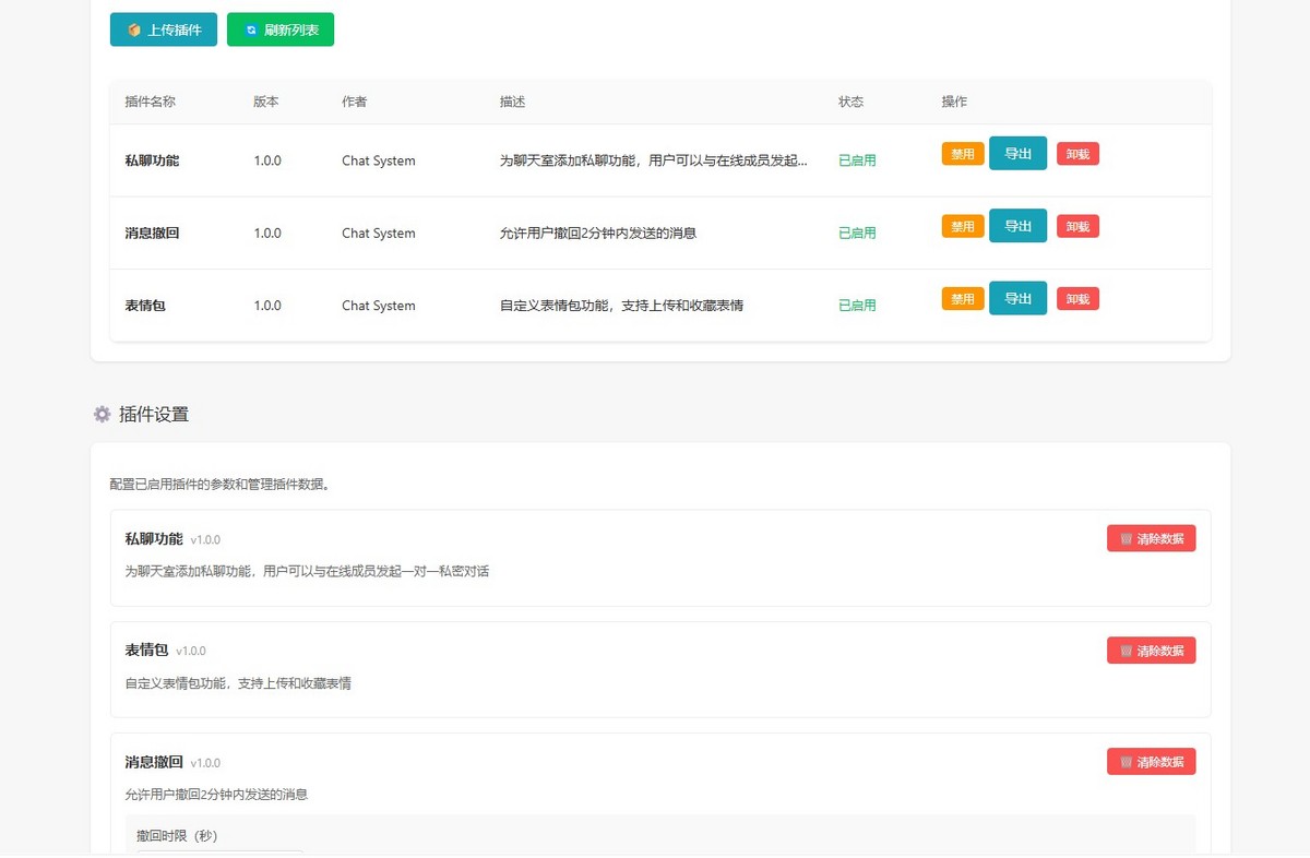 基于PHP开发的聊天室，轻量型，音视频通话，屏幕共享，群视频群语音
