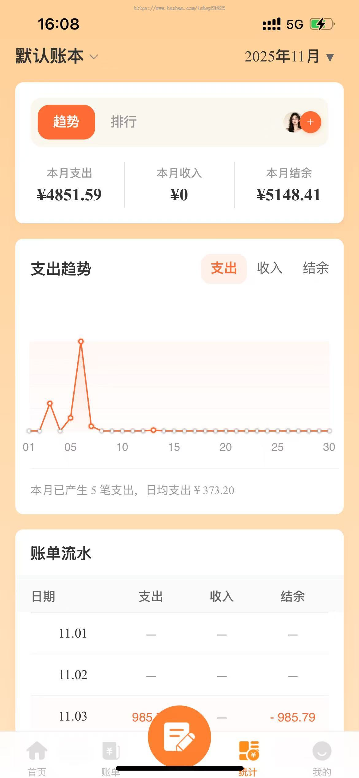 自动记账/多人记账/小票分享