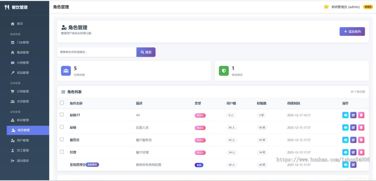 .net web餐饮管理系统源码