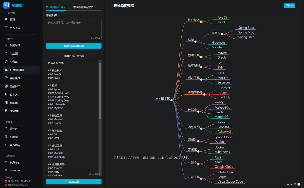 爱知趣AI系统源码AI对话+智能体+MJ绘图+AI视频生成+PPT生成+SUNO音乐生成+数字生成等