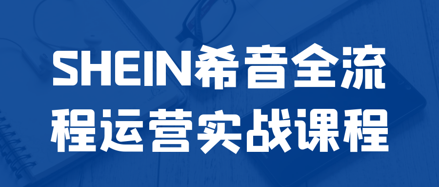 SHEIN希音全流程运营实战课程