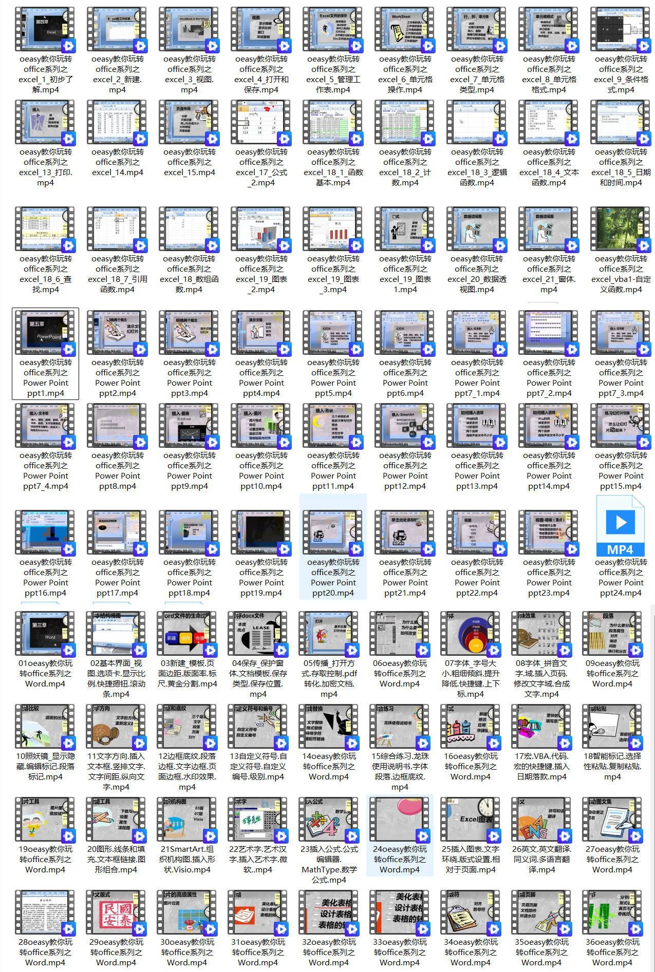 office全套课程 Excel&amp;PPT&amp;Word入门到精通